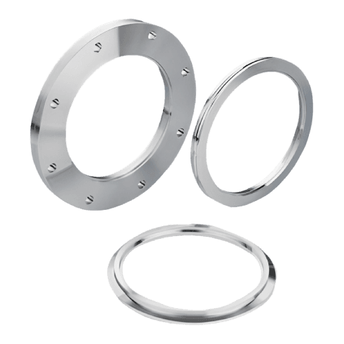 ISO-LF NW160 (DN160) 6.0 inch (152.4 mm) Weld Flange, Banded-Clamp